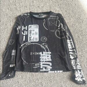 CURRENT MOOD - MESH LONG SLEEVE